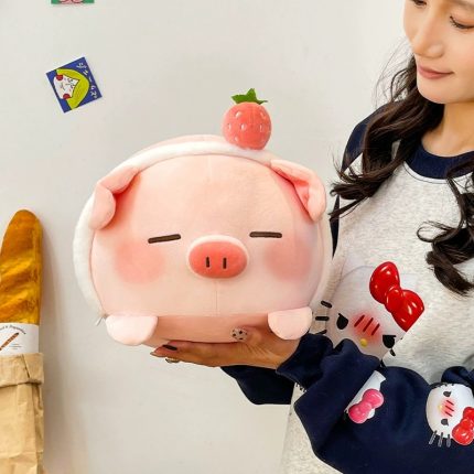 New Pink Pig Plush Toy - Cute Stuffed Animal Pillow Gift for Girls