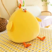Adorable Sitting Chicken Plush Toy - Stuffed Animal Pillow for Girls & Kids