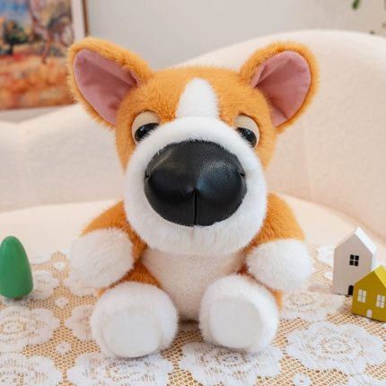 2026 New Style Big Head Dog Plush Toy - Beagle Breed Large Nose Stuffed Animal