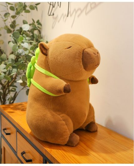 New Cross-Border Capybara Plush Toy with Turtle Backpack - Stuffed Animal Pillow